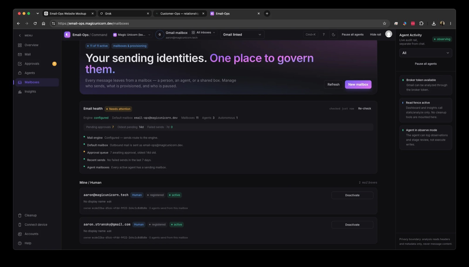 Email-Ops — mailboxes.